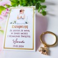 breloczek na szczęście jako upominek dla gości komunijnych