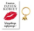 Dzień Kobiet Prezent brelok na szczęście, upominek dla koleżanek, przyjaciółek