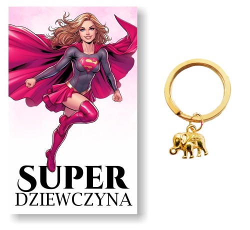 Super Dziewczyna, Prezent na Dzień Dziewczyny  brelok dla dziewczyny