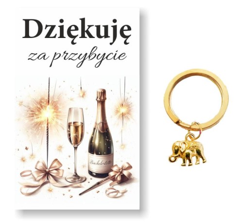 Podziękowanie dla gości "Dziękuję za przybycie"