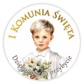Naklejka na i komunię dziękujemy za przybycie