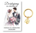 brelok ślubny, prezent dla gości na slub