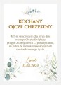 Elegancka pamiątka w ramie Podziękowanie dla Ojca Chrzestnego