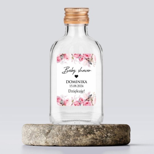 Butelka podziękowanie na Baby Shower, prezent dla koleżanek