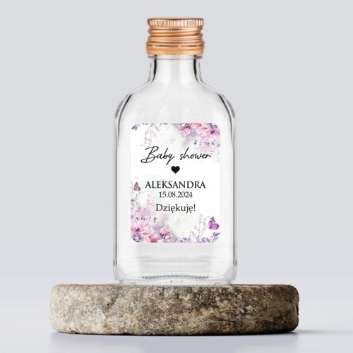 Prezent dla przyjaciółek na Baby Shower, Personalizowana butelka na Baby Shower