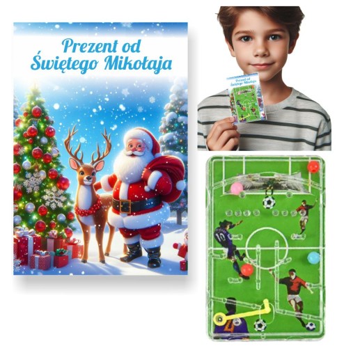 Prezent na Mikołajki Gra dla chłopaków LABIRYNT mini pinball