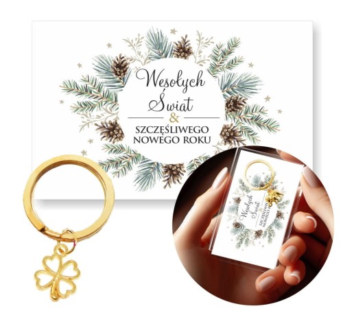 Prezent na święta dla pracowników i klientów, Breloczek, Podziękowanie od firmy