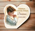 podziękowanie dla gości na komunię, magnes dla chłopca