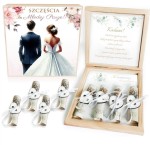 Prezent na ŚLUB Pudełko na pieniądze na ŚLUB Pamiątka dla młodej pary BOX