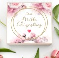 Prezent dla Chrzestnej na Chrzest – drewniana skrzyneczka z eleganckim zestawem