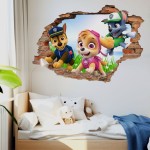 Naklejka na ścianę dla dzieci Psi Patrol Rocky Skye Everest