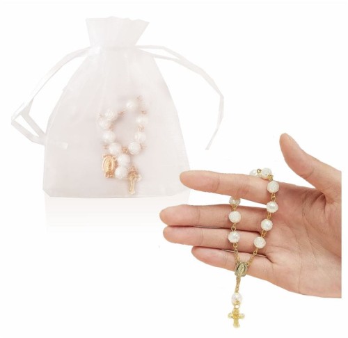 Różaniec Podziękowanie dla gości na Komunię KOMUNIA CHRZEST