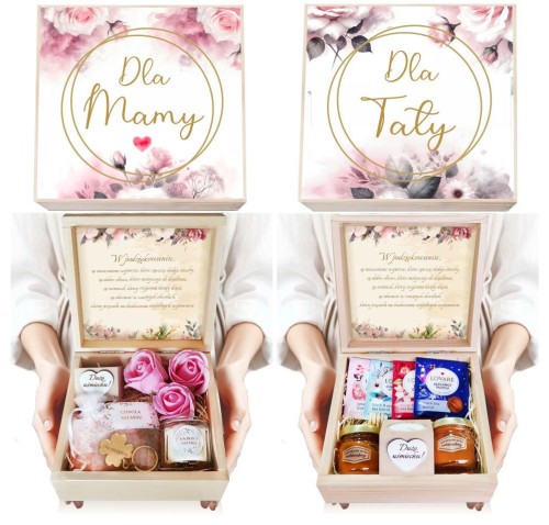 PODZIĘKOWANIE DLA RODZICÓW NA ŚLUB PREZENT DLA MAMY TATY ZESTAW PREZENTOWY