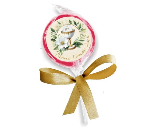 Lizak podziękowanie dla gości na Komunię