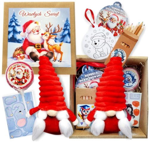 PREZENT NA MIKOŁAJKI ŚWIĘTA DLA DZIECI Z KLASY DLA PRZEDSZKOLAKA PACZKA