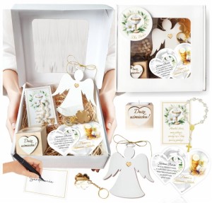 PODZIĘKOWANIE DLA BABCI NA KOMUNIĘ  PREZENT UPOMINEK KOSZ PREZENTOWY KOMUNIA