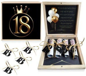 Prezent na 18 urodziny, Pudełko na pieniądze, Zastrzyk gotówki na osiemnastkę