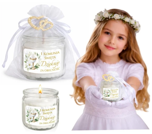 Prezent dla gości na komunię Świeczka