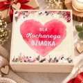 Zestaw prezentowy dla Dziadka – miód, herbaty i drewniany świecznik