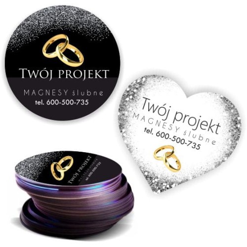Indywidualny PROJEKT do magnesów ślubnych