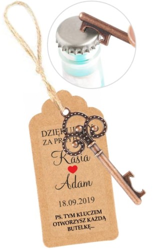 Kluczyk otwieracz, Podziękowania dla gości, Czerwone serce