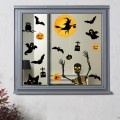 Naklejki Hallooween na okno, Dynia, Nietoperz, duchy