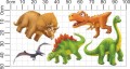 Naklejki na ścianę Dinozaury , T-rex, Triceratops, Pterodaktyl