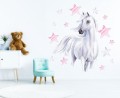 Pastelowy KOŃ Naklejka na ścianę