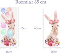 Naklejka Pastelowy Zajączek Wielkanocny - rozmiar 65cm