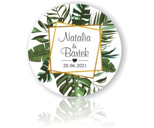 Magnes,  Podziękowania dla gości, Tropikalne liście,  Monstera