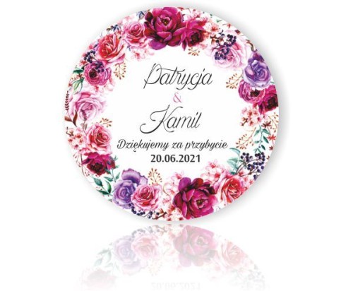 Magnes, Wianek, Kwiaty, Podziękowania dla gości,