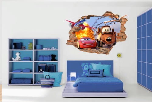 naklejki_na_sciane_3d_cars_wizual_010 Zygzak McQueen Złomek