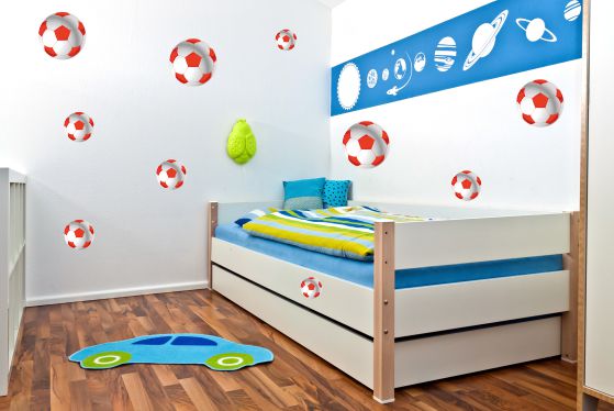 Kolorowe naklejki dla dzieci zestaw piłka nożna